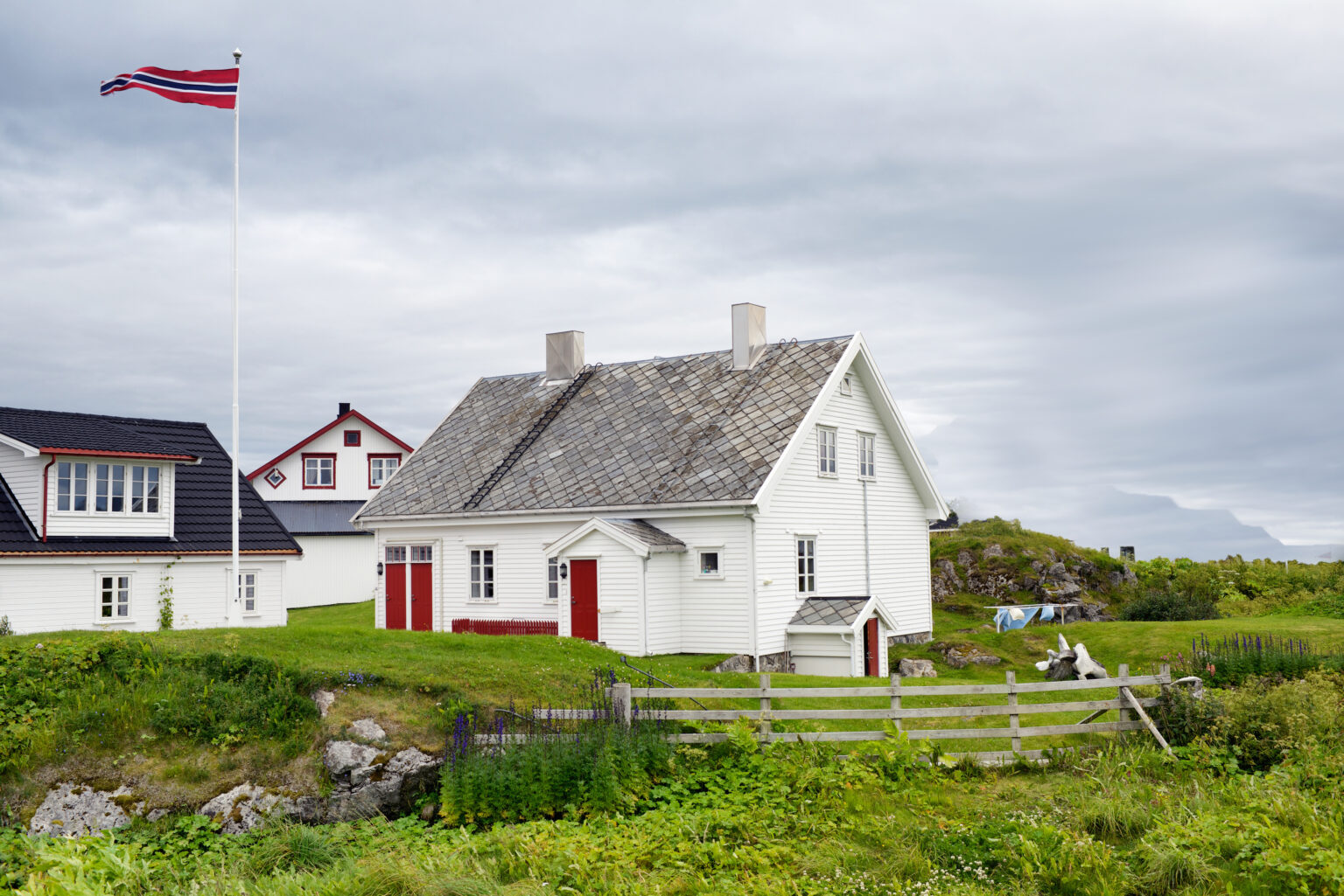 "Little town Andenes (Andoy) in Norway, Nordland Country."